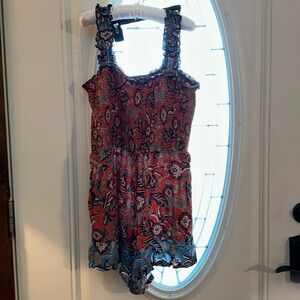 nwot ANGIE One Piece Romper Shorts Set with Pockets Womens Size M